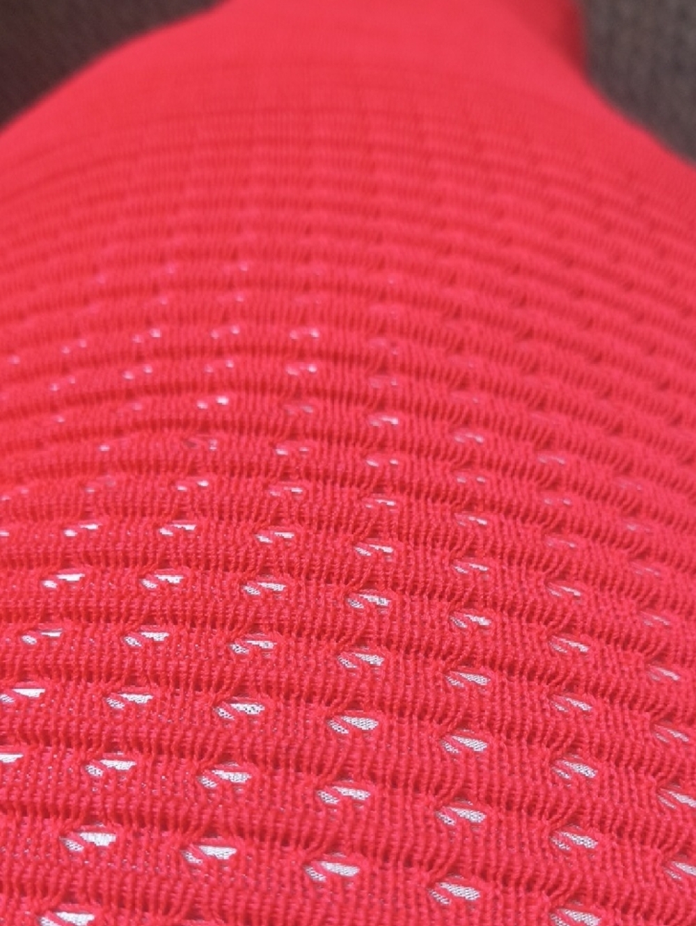 bebe Bright Red Textured Pencil Skirt - Picture 2 of 4